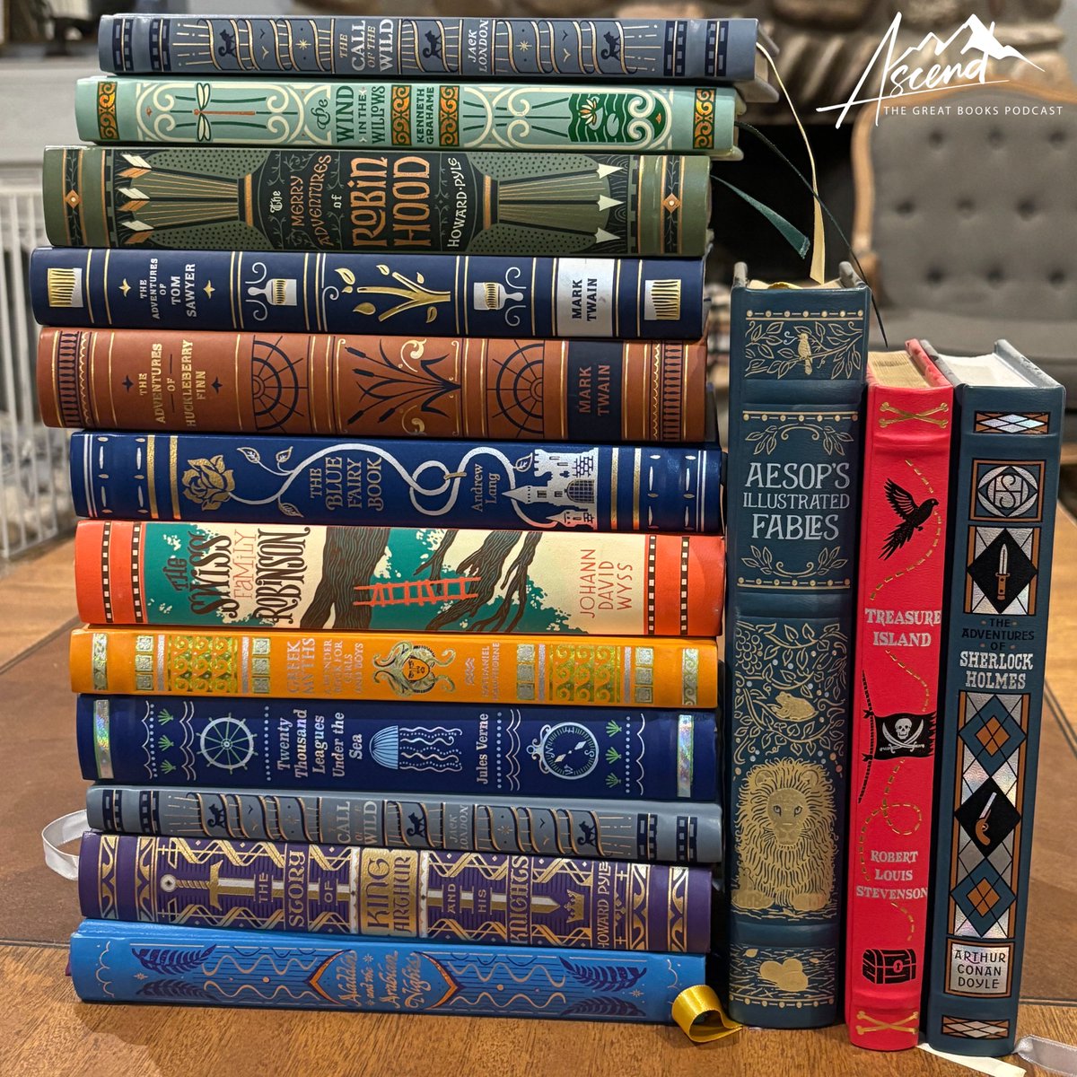 TheGreatB00ks's tweet image. 40 Adventure Books for Boys📚🏴‍☠️

1. Treasure Island
2. 20,000 Leagues Under the Sea
3. The Wind in the Willows
4. Journey to the Center of the Earth
5. King Arthur (Pyle)
6. Around the World in 80 Days 
7. The Hobbit
8. Robinson Crusoe 
9. Call of the Wild
10. The Hardy Boys…