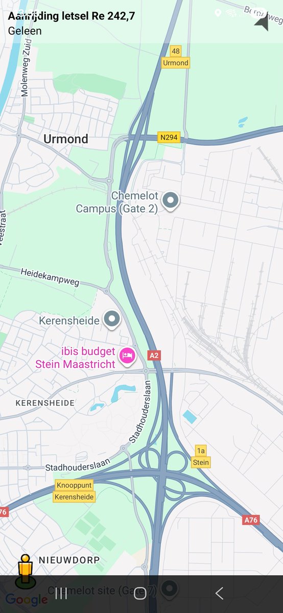 Aanrijding letsel op A2 bij Geleen