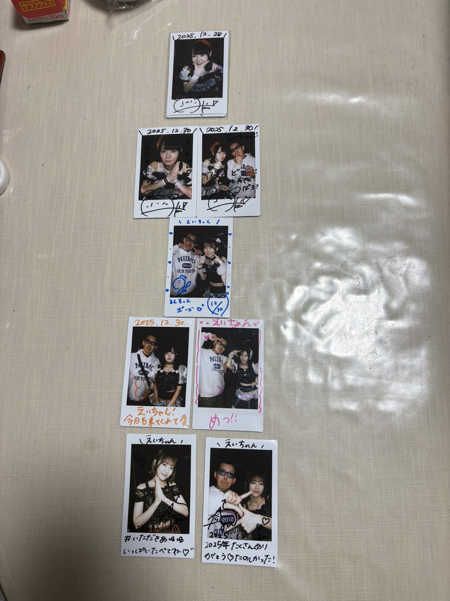 12/30の戦利品🤩 新しくあゆゆ(神埼亜祐)ちゃんのいただきチェキを