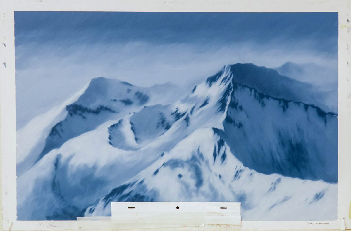 BaltosVault's tweet photo. Original screen used background painted by Phil Shardlow. This short moment is when the lantern from Steele's team sled fades into the darkness

#Balto https://t.co/f6ynpbWN6H