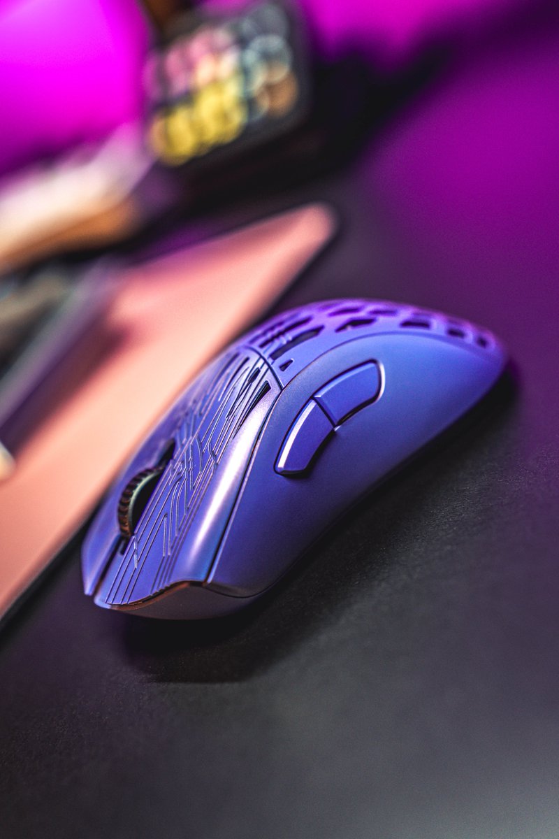 Purple Power - StormBreaker Max Gaming Mouse.
