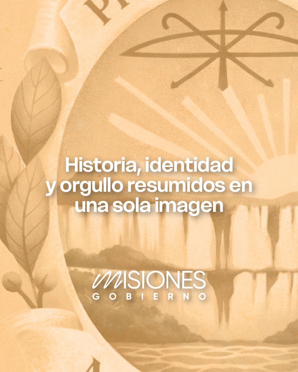La historia: con el arco y la flecha de nuestros guaraníes y la cruz de las misiones. 💦 Las Cataratas: naturaleza en estado puro.

Es nuestro sello, nuestra marca registrada y lo que nos une como misioneros. 

¡Dale un ❤️ si también sentís que es el más fachero de todos!