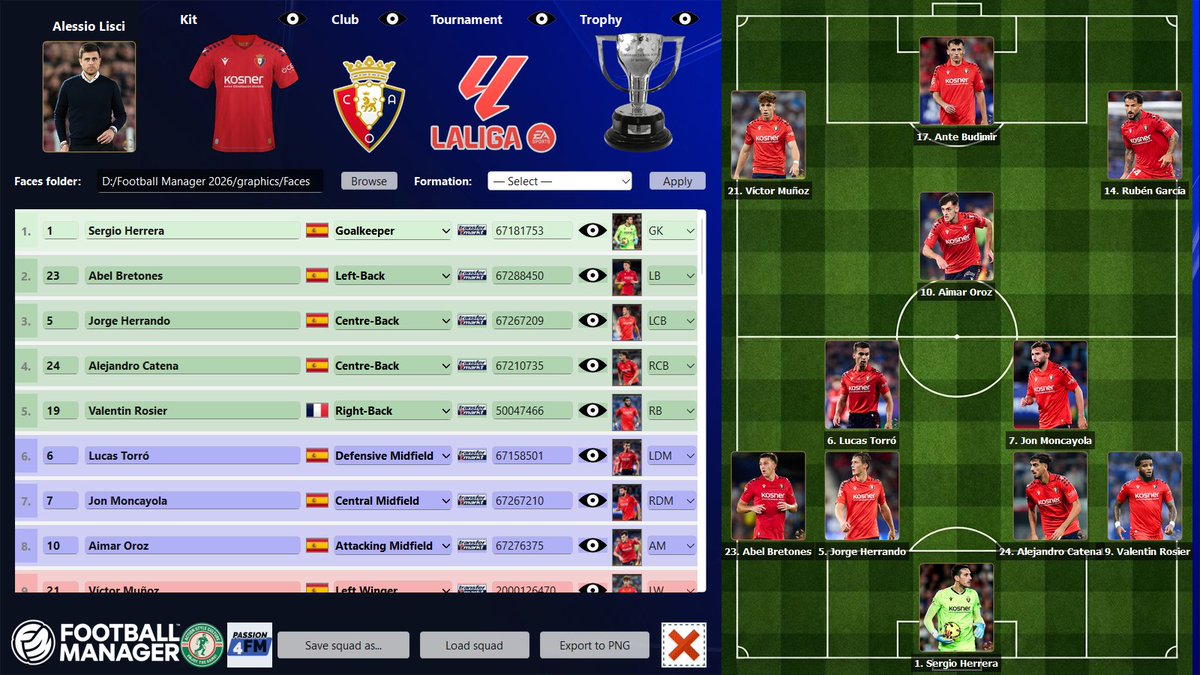 #footballmanager26 #FM26 #facepack work in progress <a href="/Osasuna/">C. A. OSASUNA</a>