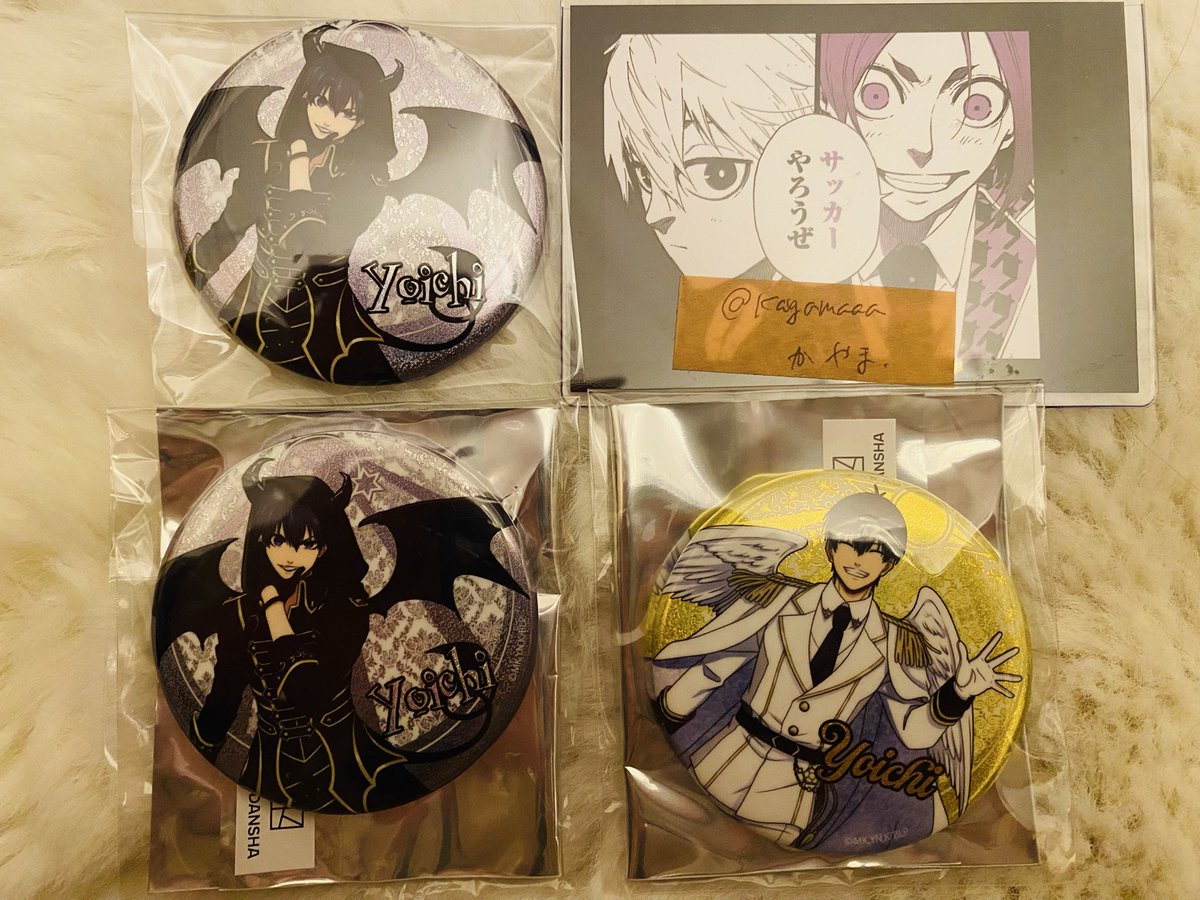 交換】ブルーロック ファボテリア 天使と悪魔 レア 缶バッジ 譲） 😈潔