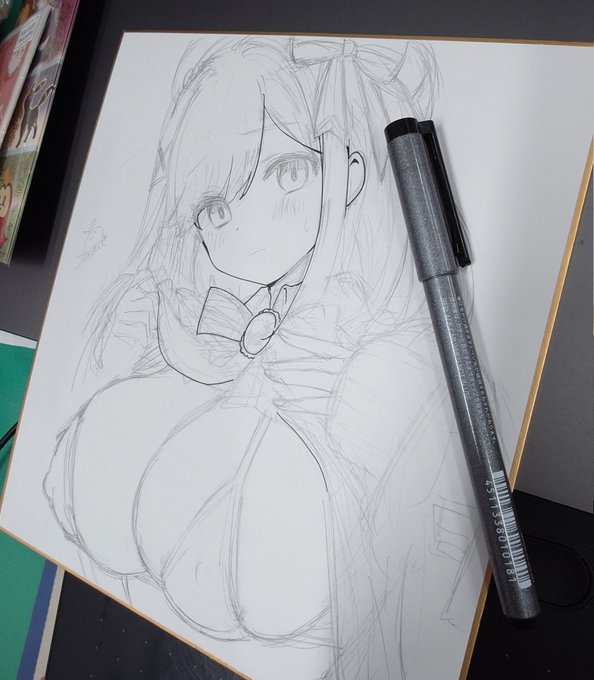 ペン入れおわて下塗り中
今日はここまで(。-`ω-) 