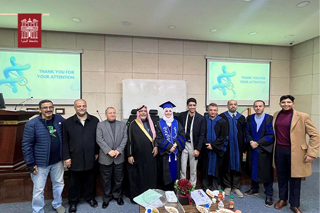 مناقشة رسالة الماجستير للطالبة عرين الشوابكة كلية الآداب والعلوم للمزيد...
(uop.edu.jo/Ar/News/Pages/…)