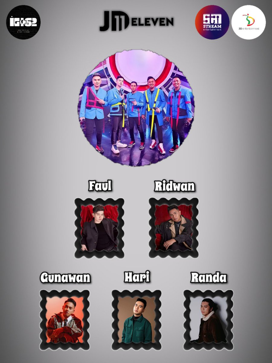 idolgrup_plus62's tweet image. Idol Profile 2026 Ver. 
2026 JD Eleven SEASON'S GREETINGS

Idol : @official.jdeleven 💙
. 
.
#JDELEVEN #PasukanDamai
#StreamEntertainment #3DEntertainment  
. 
#FaulGayo #RidwanNaibaho #HariPutra
#IndyGunawan #RyaasRanda 
. 
#IdolGroupPlus62