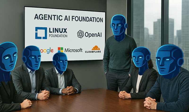 JulioMiravalls's tweet image. Bitácora de ayer: #blog180 Relevante movimiento estratégico:  Linux Foundation y Open AI fundan la Agentic AI Foundation, para crear una base común que haga interoperables los agentes IA
apuntelego.es/bitacora/2025/…