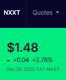 fairbanks_bruce's tweet image. People laugh at “policy tailwinds”
until contracts start caring.

US-based storage matters.
A lot.
NextNRG Inc. (NXXT) locking in A123
while revenue already hit $73.5M YTD.

That’s not a press cycle - that’s positioning.
Price is late. As usual.
$5–7 PT when the light turns on.…