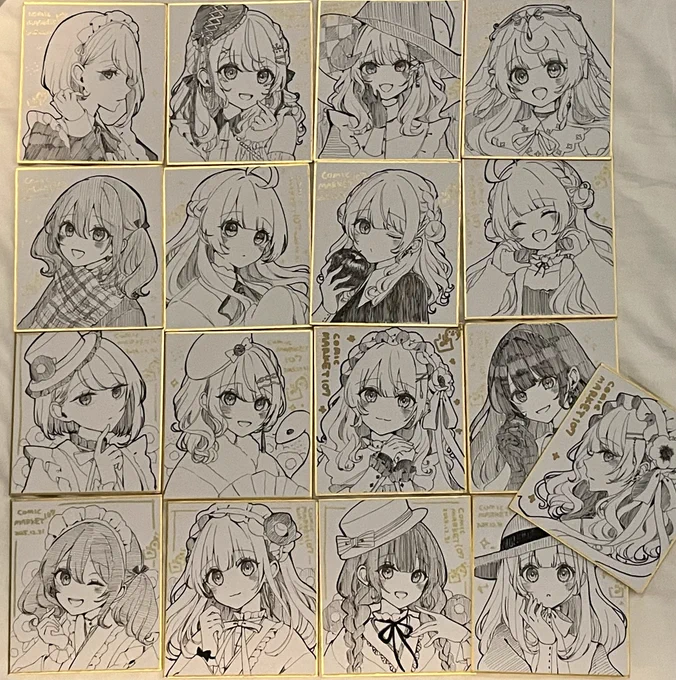 色紙ぜんぶで17枚!たくさん描いたのでお迎えしてもらえたら嬉しいです…!!!
西2ホール【た-01a】
ふぅせんかずらにてお待ちしております〜!
#C107 