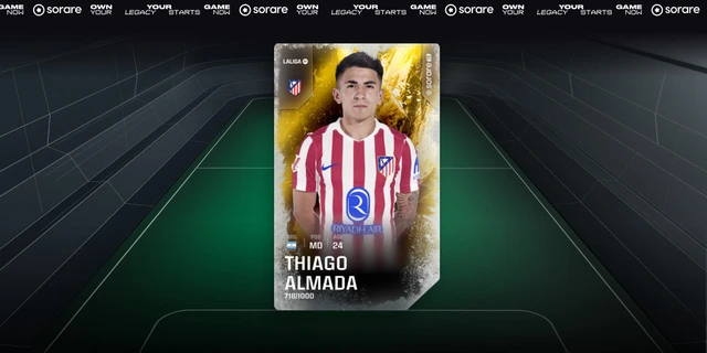 Trendemen's tweet image. #Sorare New-Year LIMITED "Almada" #GIVEAWAY!

I will be giving away a limited Almada to one of my followers.

To Enter: Follow, Like / RT &amp;amp; Comment ur sorare username!

I will dm the winner this weekend!😊
Happy new-year all!❤️

#soraregiveaway #GiveAways #giveaway #Giveaway #NFT