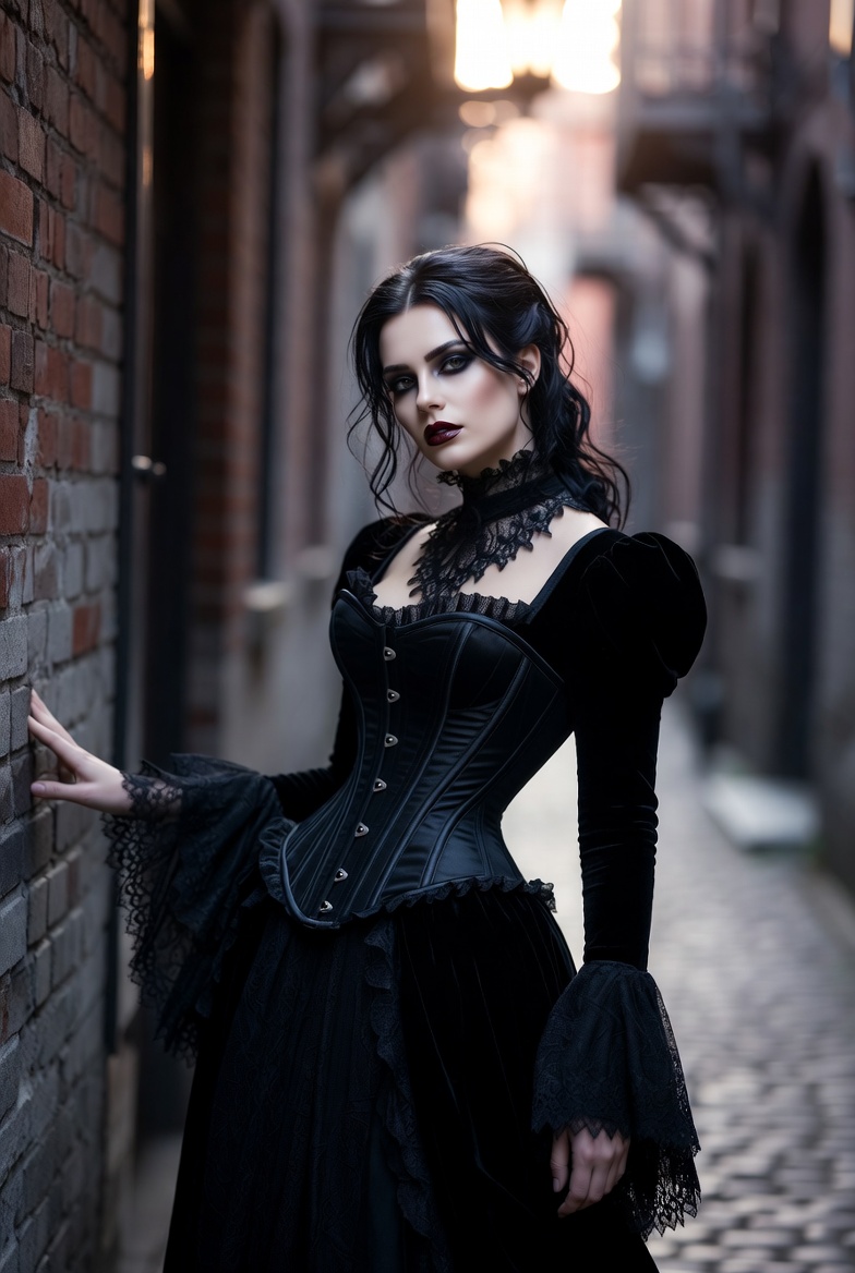 Gothic Elegance in the Golden Hour