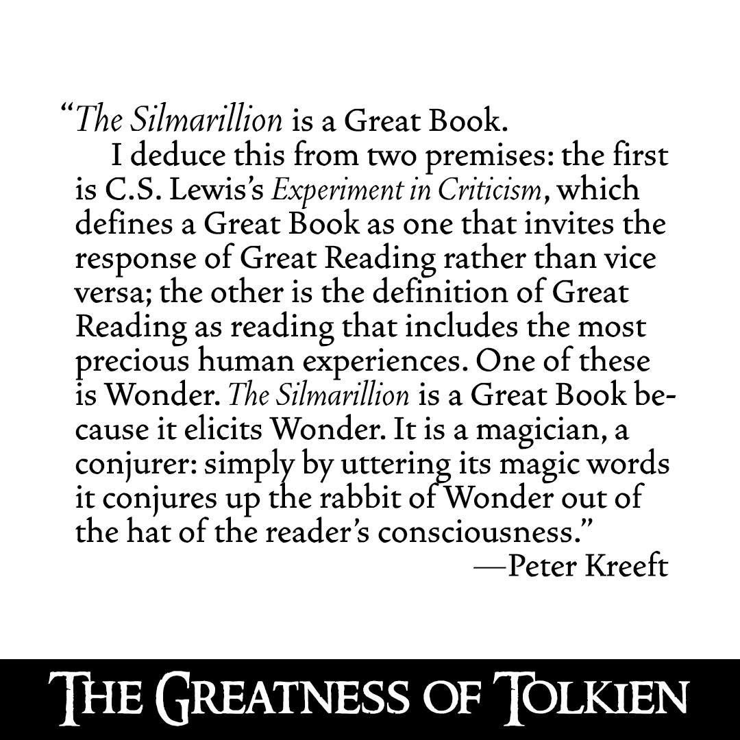 Peter Kreeft on 'The Silmarillion.'