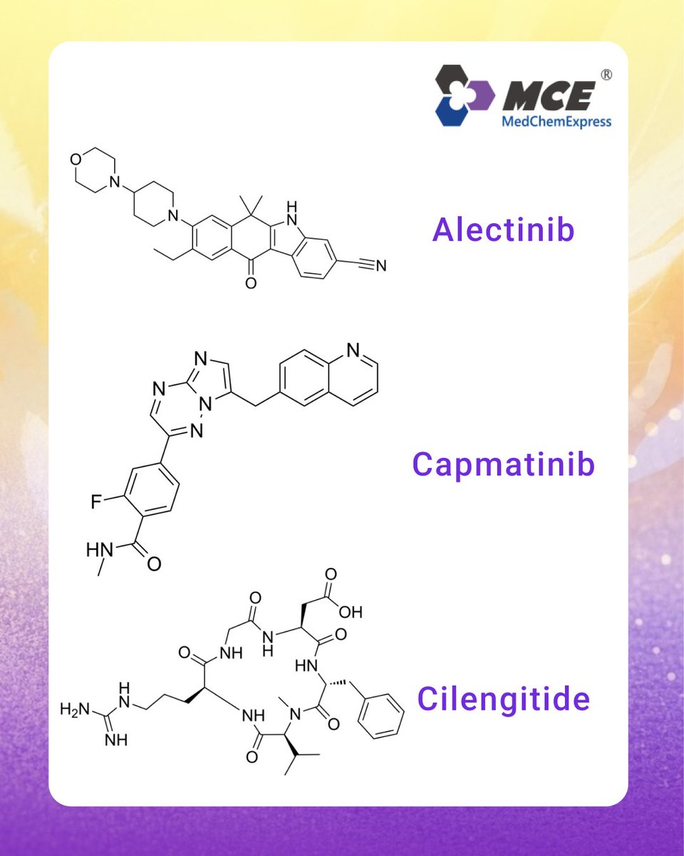 MedChemExpress's tweet photo. 🌟Cancer-Associated Fibroblasts (#CAFs) actively drive resistance to ALK inhibitors in #NSCLCs
💡#Alectinib + #Capmatinib and/or #Cilengitide showed better outcome than single agent in suppressing tumor growth in vivo.
We offer for research use only. https://t.co/so43p38c29