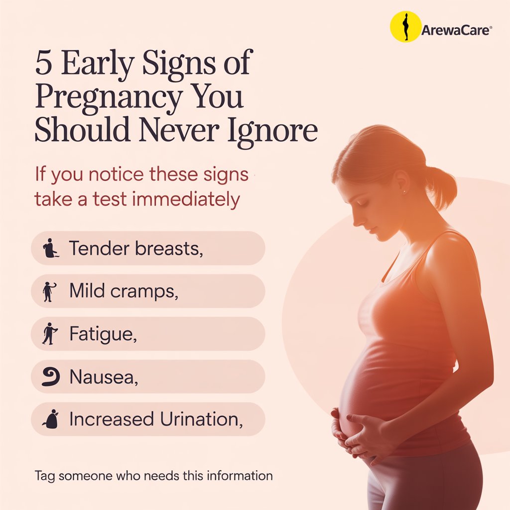 ArewaCare's tweet photo. Before your period is late… your body may already be sending signals 👀🤍
Tender breasts, fatigue, nausea, mild cramps? Take a test.

📲 Download the AREWA Care app for pregnancy guidance and tracking.
Available in Hausa, Yoruba, and Igbo 💛 https://t.co/iQBFxlOIAe
