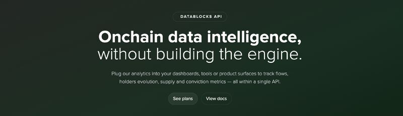datablocks_app's tweet photo. 🏗️ Launching the Datablocks API

Tracking onchain behavior shouldn’t require maintaining your own blockchain engine across dozens of tokens.

Today we’re opening up the Datablocks API, a first step toward Datablocks becoming the data layer for the onchain economy.

If you’re building onchain products that need to understand token flows, holder evolution, supply dynamics, or conviction signals, the API gives you structured, ready-to-use analytics without rebuilding the plumbing.

What’s available
• Holder & supply breakdowns by value tiers (fish → whale)
• Concentration metrics (top holders, HHI)
• Behavioral signals: dormant supply, retention, holding duration
• Lists of accumulators, deriskers, and top holders
• Historical series by cohort for holders and supply

100+ tokens on Base live.
ETH & BNB next.

Access it through the link below 👇
