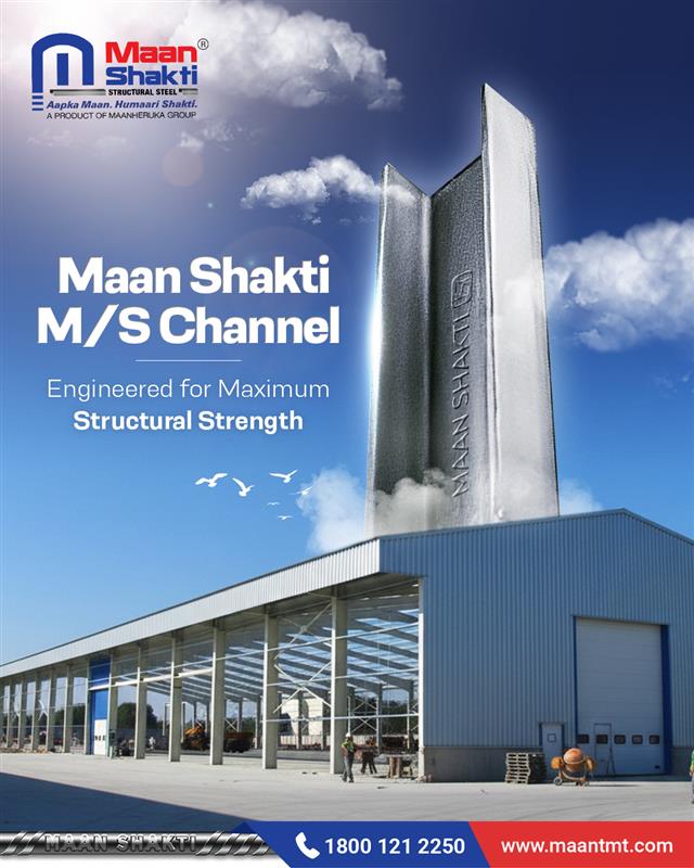 maan_shaktiTMT's tweet image. Maan Shakti M/S Channels provide exceptional support for beams, roofing, and industrial structures. With high strength and consistent quality, they ensure your construction remains safe and durable over time.

#MaanShakti #MSChannels #StructuralSteel #IndustrialConstruction