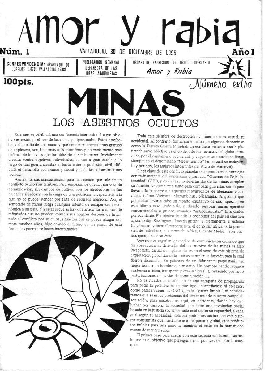 El 30 de diciembre de 1995, hace ya 30 años, empezamos a publicar la revista Amor y Rabia.
mega.nz/file/Ds5nSAzS#…