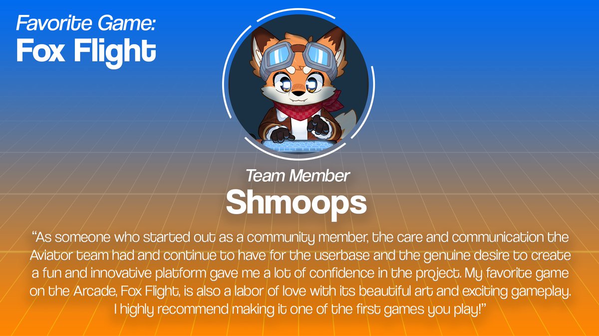 Aviator $AVI is full of passionate people working diligently to create fun  and meaningful products for the crypto ecosystem. 🦊✈️ Hear from one of our  graphic designers Shmoops on what brought him