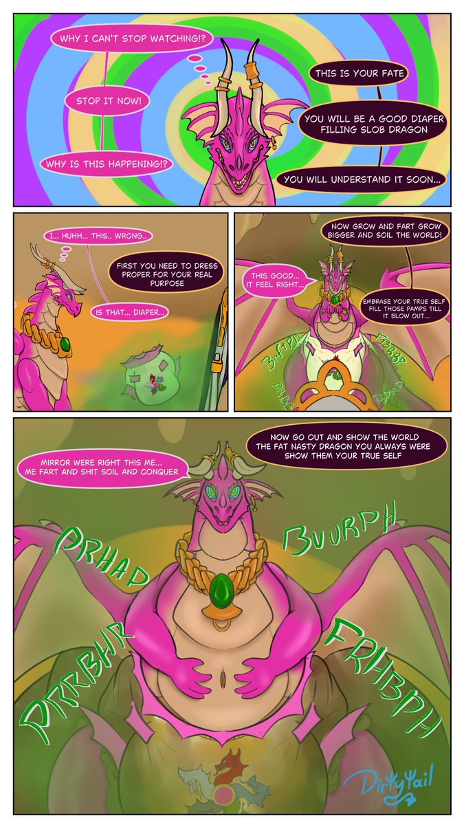 Dirtytail_'s tweet photo. [content warning: #soiling #messing #fart #weightgain #hypnosis #corruption]

"One often meets his destiny on the road he takes to change it."

-Special delivery for Lord Scorch from his last siege against a castle, I hope he's enjoying it

Commission for: Lord_Scorch on fa https://t.co/oYCI8cDrzi