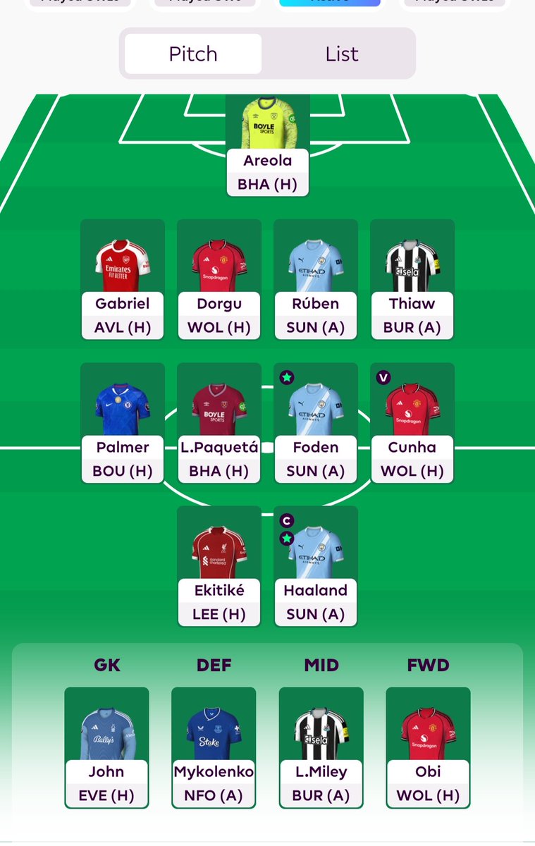 tos_zero's tweet photo. WC 19 
C : Haaland 
OR : 2.5m

Good luck everyone 🤞 💯 

#FPL https://t.co/gxn7qCbXqz