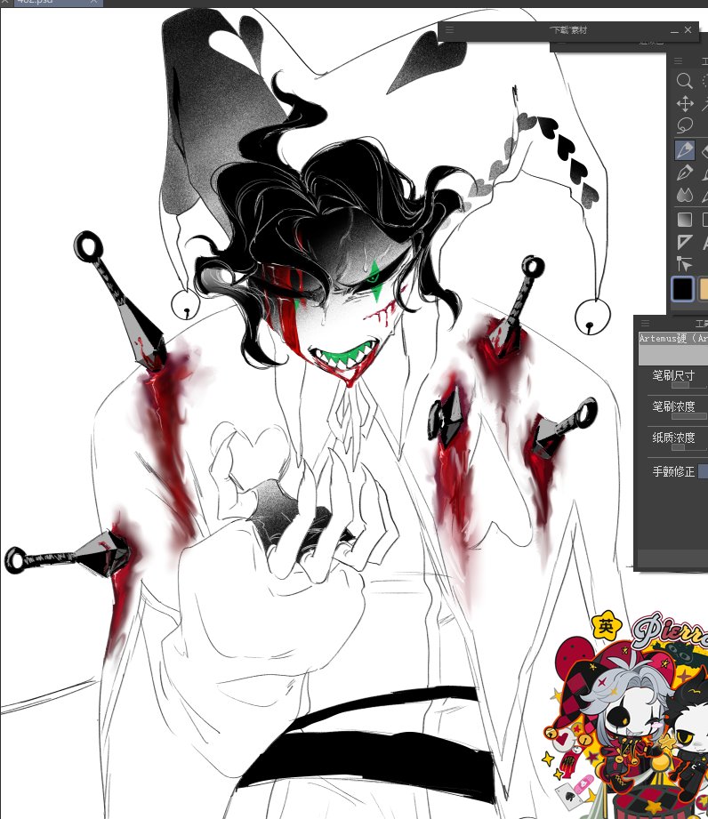 BaiDaoOVO's tweet image. #thefreakcircus #Harlequin  #怪胎马戏团
#怪诞马戏团