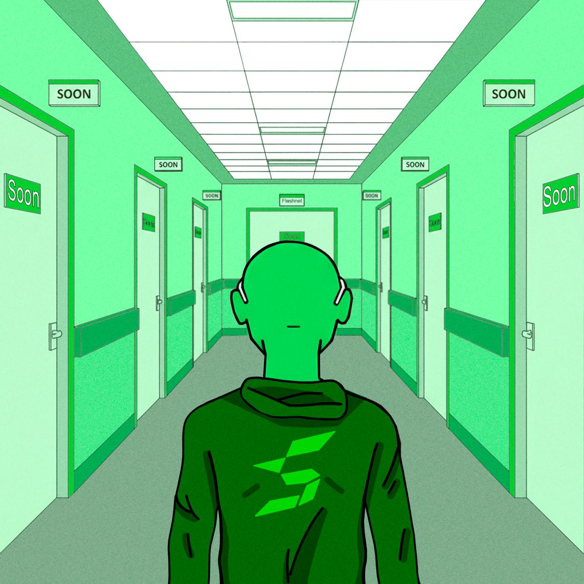 All doors lead to green.

Soon.