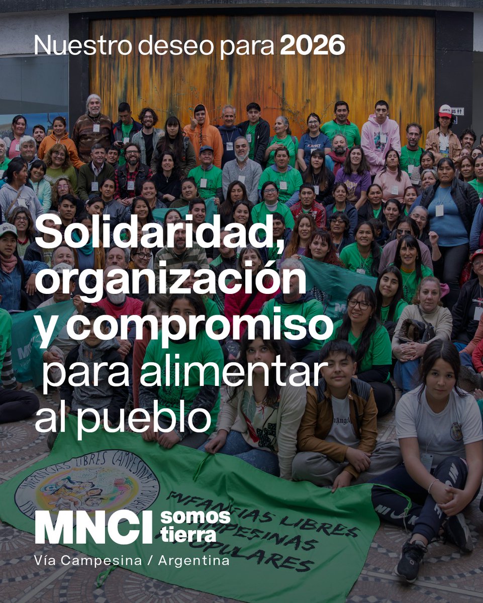 ❞𝗦𝗼𝗹𝗶𝗱𝗮𝗿𝗶𝗱𝗮𝗱, 𝗼𝗿𝗴𝗮𝗻𝗶𝘇𝗮𝗰𝗶𝗼́𝗻 𝘆 𝗰𝗼𝗺𝗽𝗿𝗼𝗺𝗶𝘀𝗼 𝗽𝗮𝗿𝗮 𝗮𝗹𝗶𝗺𝗲𝗻𝘁𝗮𝗿 𝗮𝗹 𝗽𝘂𝗲𝗯𝗹𝗼❞

En este 2026 nuestro deseo colectivo es que abunde el coraje, la solidaridad y la organización para retomar la construcción de una Patria más justa, con ..