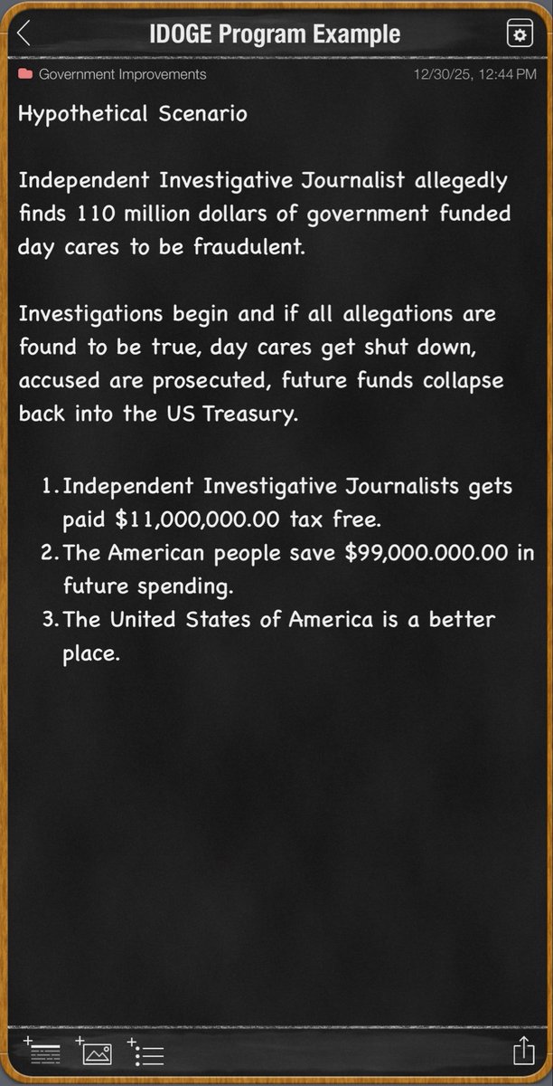 TrayRay7's tweet photo. I would like to see @POTUS start a grass roots DOGE program that directly benefits the people.  Here is how it works. https://t.co/589AJUctg0