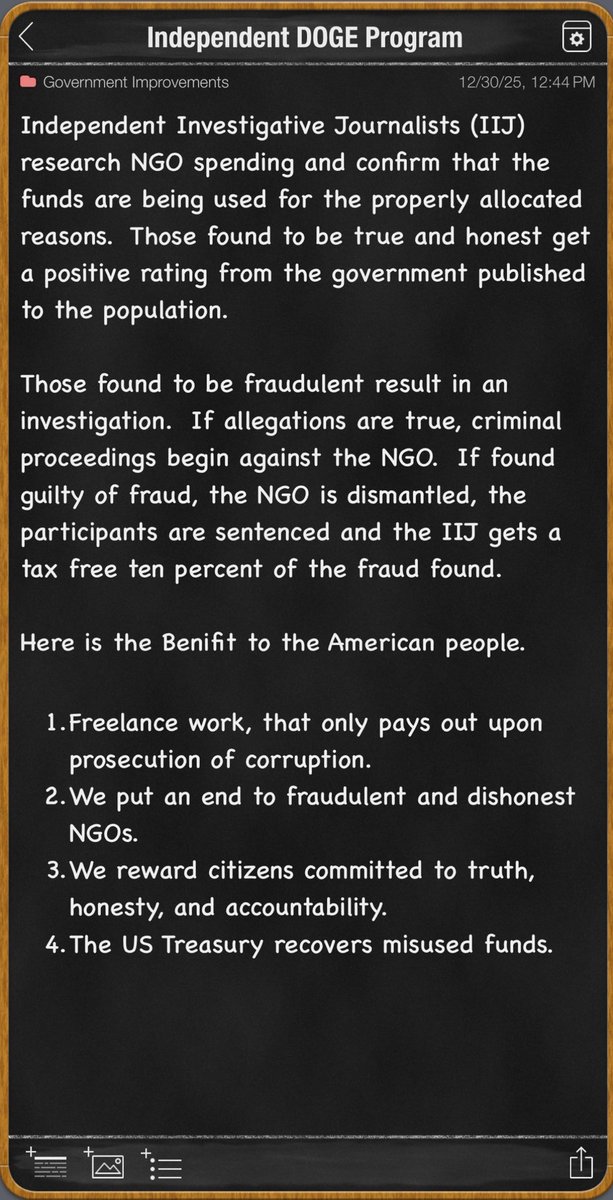 TrayRay7's tweet photo. I would like to see @POTUS start a grass roots DOGE program that directly benefits the people.  Here is how it works. https://t.co/589AJUctg0