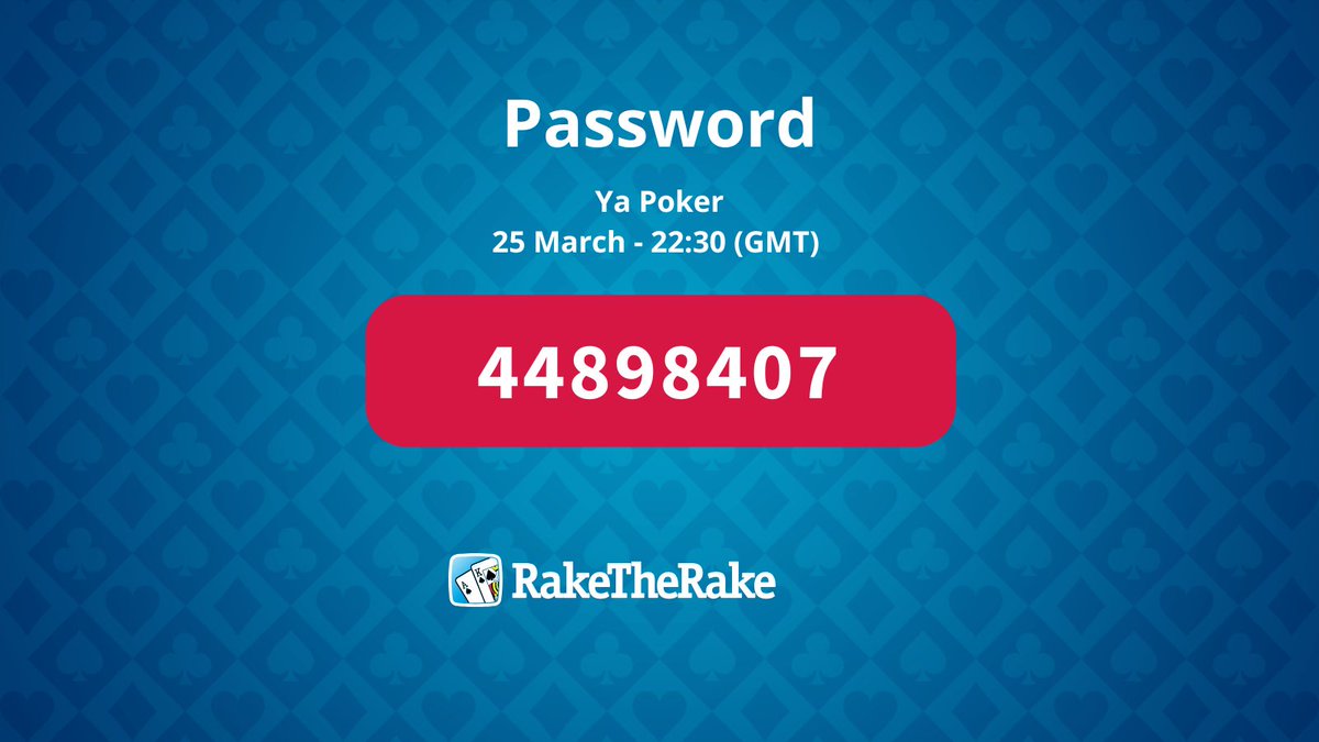 RakeTheRake ♥♠♦♣ tweet media