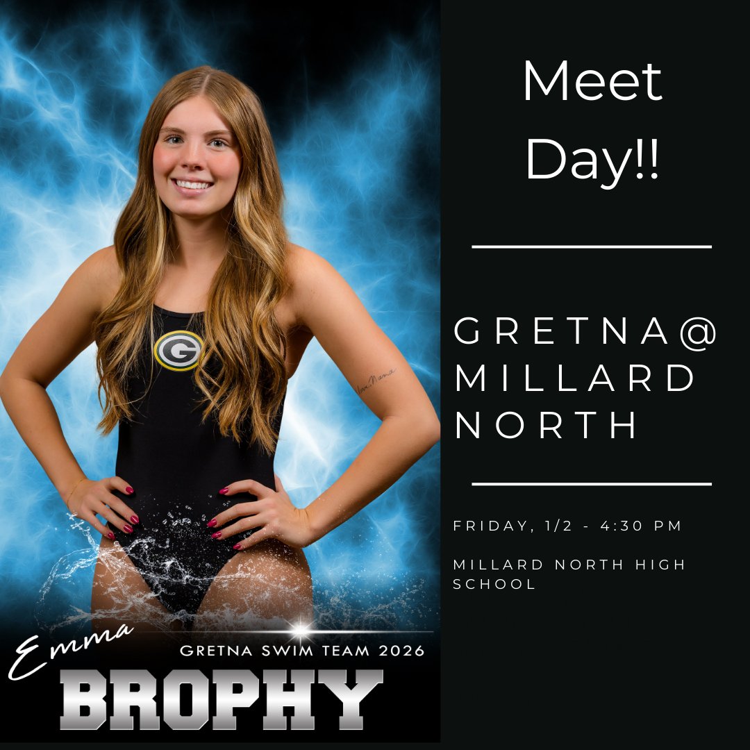 Cheer on Gretna Swim &amp; Dive on Friday, January 2, 2026! Find us at Millard North High School starting at 4:30pm. <a href="/GEHSGriffins/">Gretna East AD</a> <a href="/GretnaDragonAD/">Gretna HS Activities</a>