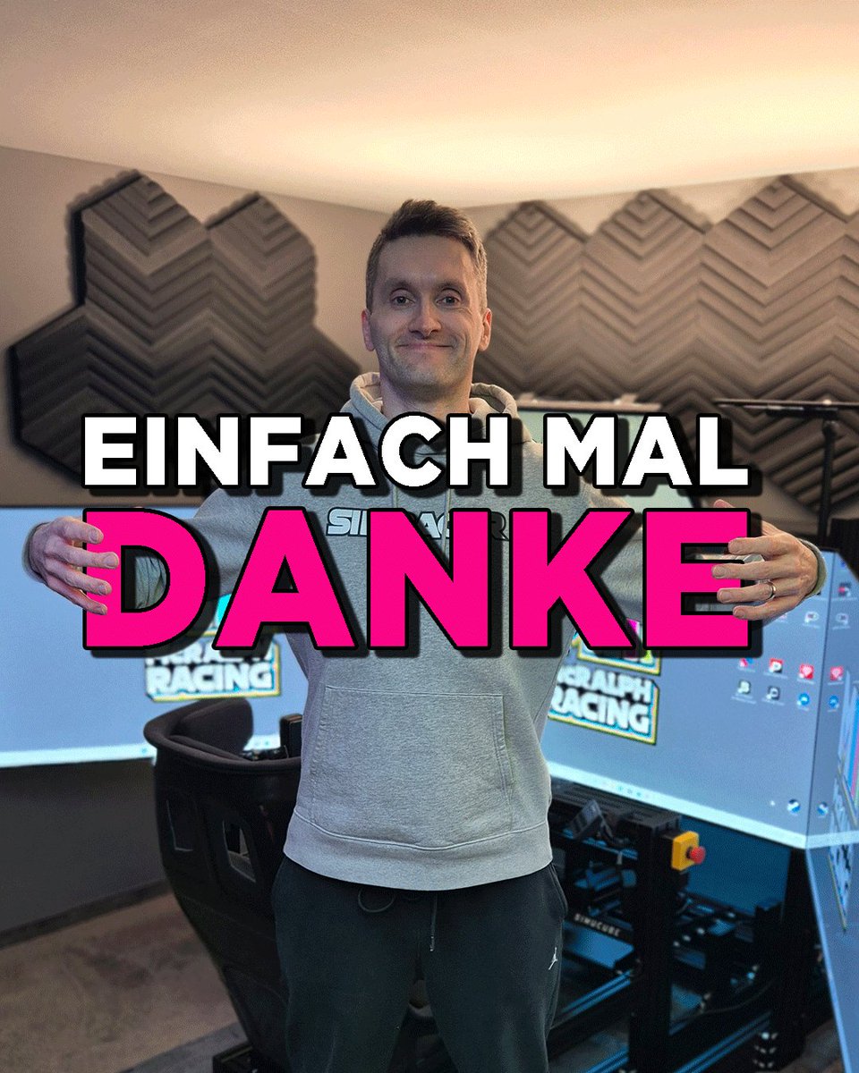 Einfach mal DANKE.

Für euren Support.
Für euer Vertrauen.
Für jede Minute, die ihr 2025 mit mir verbracht habt.

Was als leidenschaftliches Hobby begonnen hat, wächst weiter, Runde für Runde. Und das ist nur möglich, weil ihr dabei seid.

#Simracing #McRalphRacing