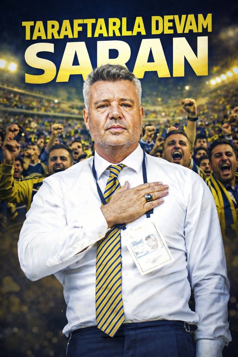 Tüm Fenerbahçe camiası yanında 
💛💙 <a href="/sadettinsaran/">Sadettin Saran</a> <a href="/Fenerbahce/">Fenerbahçe SK</a> 
#TaraftarlaDevamSaran