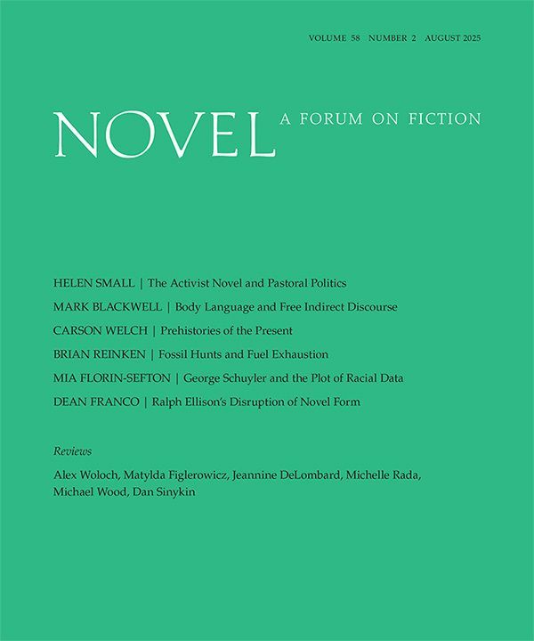 DukePress's tweet image. As globalization and crises in biopolitics and the environment rapidly increase, and as models of affect theory multiply, the novel and how we read it are undergoing a sea change. 

The newest issue of Novel is now available: buff.ly/eWTFEaa