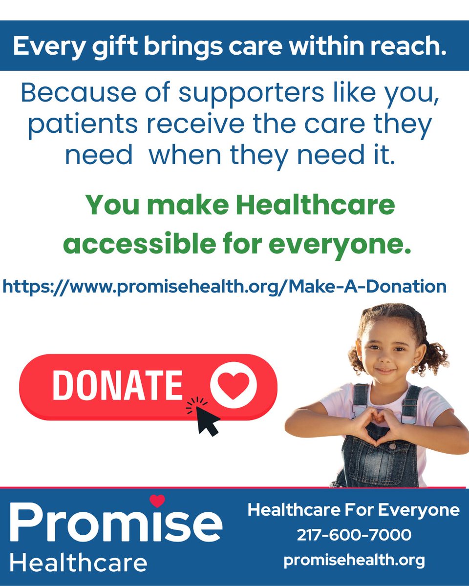 PromiseHealthCU's tweet image. Please consider donating to Promise Healthcare 
promisehealth.org/Make-A-Donation