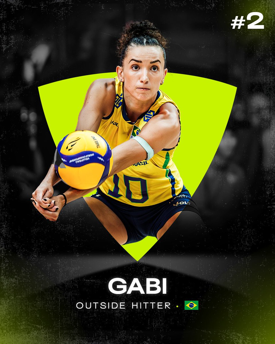 volleyballworld's tweet image. THE BEST OF 2025!

#2 Gabi 🇧🇷

Excellence without exceptions. In 2025, Gabi was on the podium in every competition, with her club and with Brazil 🇧🇷. Always Dream Team, always decisive.

With Conegliano 🇮🇹, she capped another dominant season by being named MVP of the @LegaVolleyF…