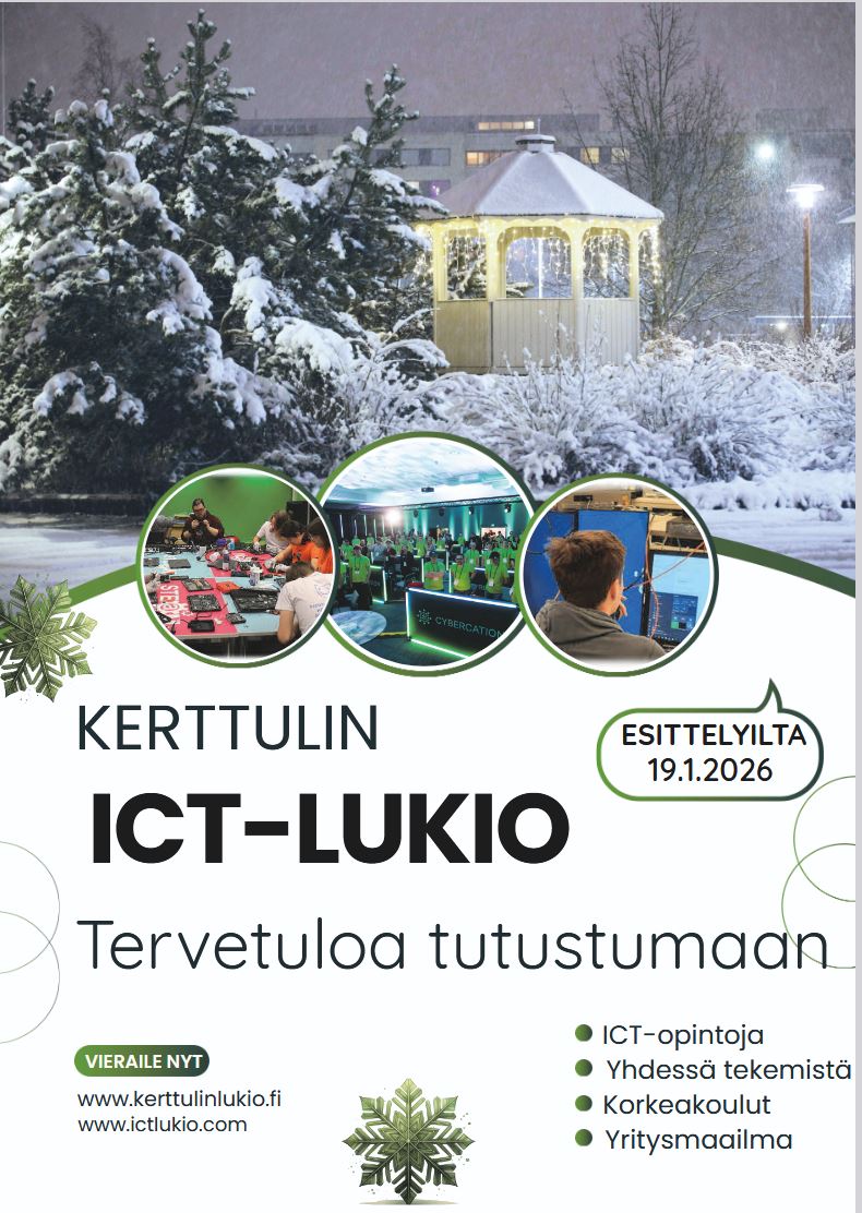 Kerttulin ICT-lukio (@ict_lukio) on Twitter photo 