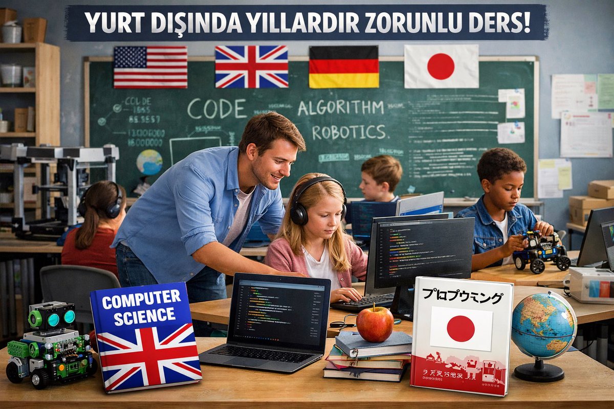 Her kademede bilişim dersi lüks değil, zorunluluk. Okuma yazma gibi: erken öğrenilir, hayat boyu kullanılır. Dijital yetkinlik olmadan geleceğe yetişilmez.
#HerSınıfaBilişimDersi #GelecekKaçıyor