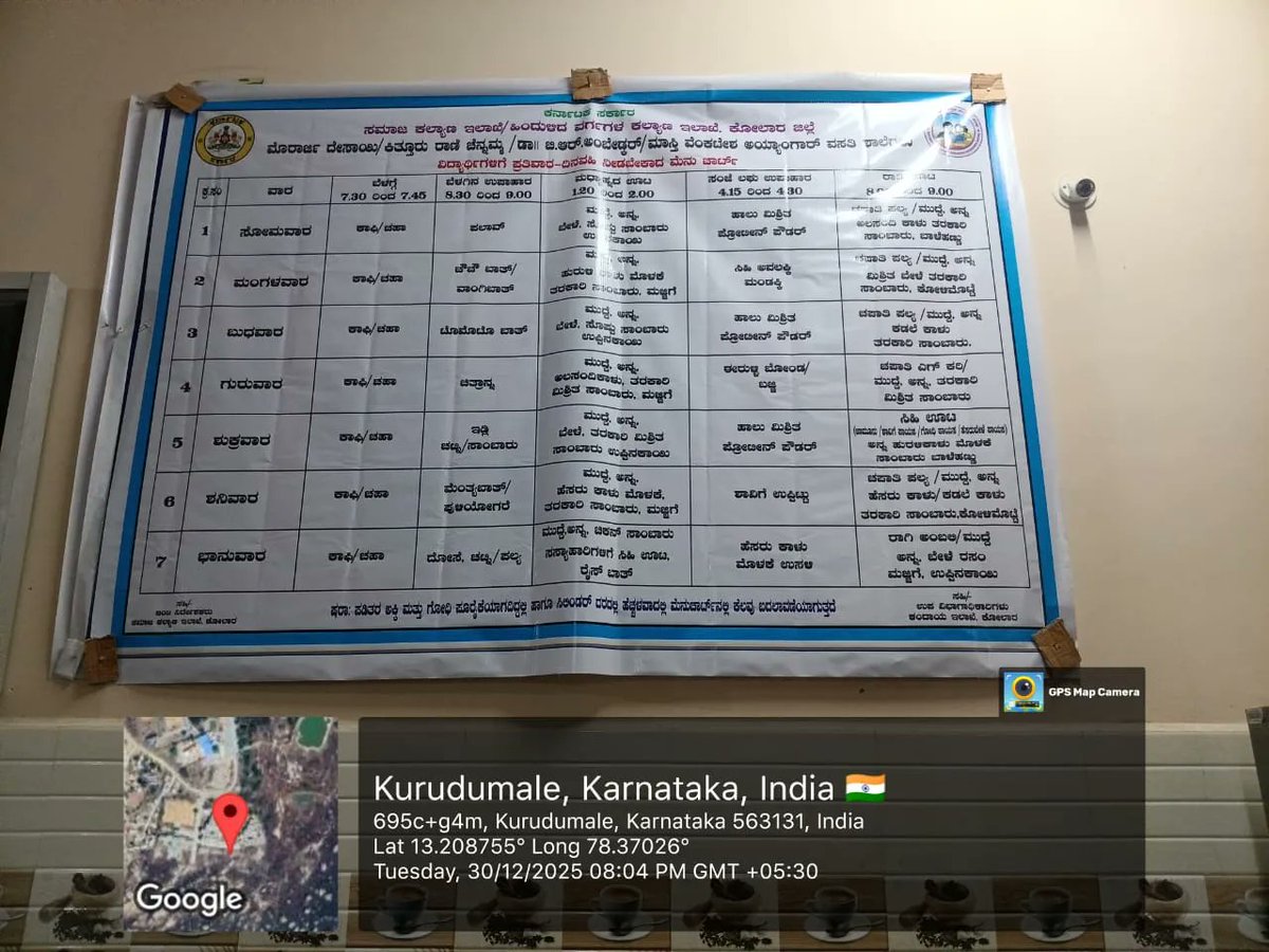 Krcrs397's tweet photo. Dinner  #SocialAudit_SWDMeals #SocialWelfare_Karnataka https://t.co/vrp7DLpTGU