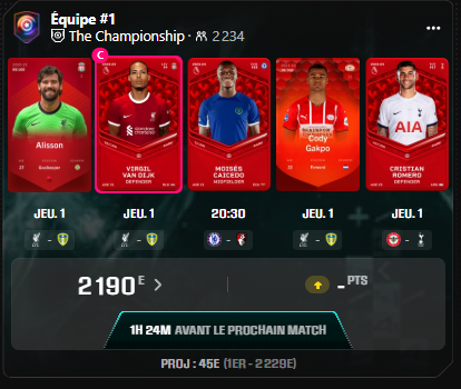 Pilache64's tweet photo. Bien placé en championship, mais le top 3 fait tellement rêver avec ses package VIP pour des matchs de dingue en europe avec les frais inclus ! 

Bagarre avec le roi @Ashoka2aSorare  pour la place sur le podium ! J'aurais besoin de 448 pts avec mon équipe et qu'il n'améliore pas https://t.co/zA7Xzd3c1t