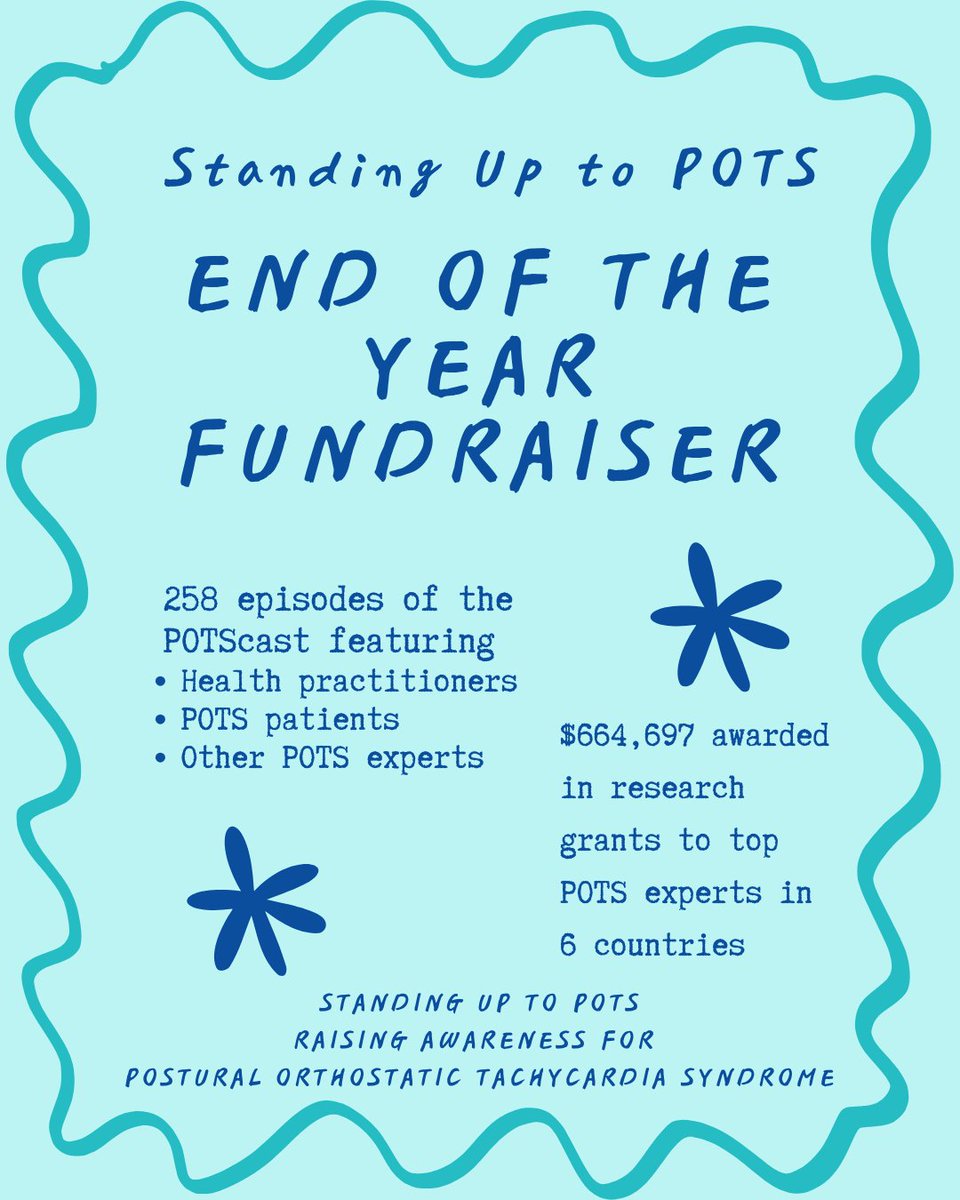 POTSActivist's tweet photo. Standing Up to #POTS works all year to serve our community. Will you consider supporting our efforts? #SUTP is run by a small group of volunteers - there are no paychecks and our overhead is very low - meaning that you money goes where you want it to. https://t.co/55lwpuT1EC https://t.co/ZYZ44hZcxC