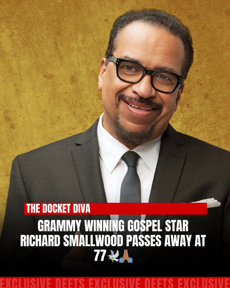 Gospel artist Richard Smallwood has died at the age of 77. According to his  publicist, this comes after his battle with kidney failure, @washingtonpost  reports.