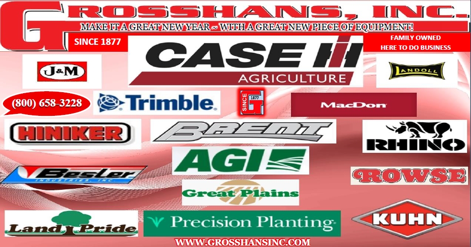 Make it a great new year with a great new piece of equipment!

grosshansinc.com

#caseih #case #international
#newyear2026 #agriculture #equipment
#farm #farming #farmer
