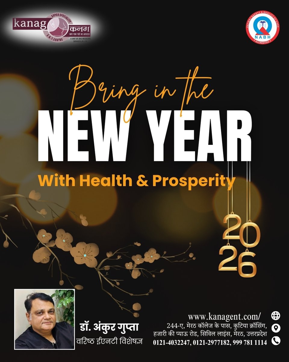 kanagentcentre's tweet photo. 🎉✨ Welcome the New Year with Health &amp; Happiness!
Kanag ENT wishes you a Healthy, Wealthy &amp; Prosperous New Year.
May 2025 bring wellness, success, and peace to you and your family.
#HappyNewYear #HealthyNewYear #KanagENT #NewYearWishes #HealthAndWealth #ENTCare #ProsperousYear https://t.co/E9ucreREQy