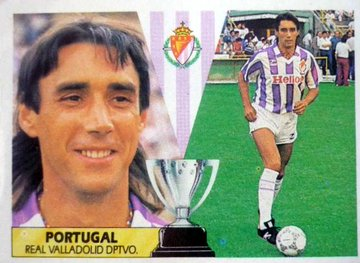 CromosPucela's tweet image. Miguel Ángel Portugal ha formado parte del Real Valladolid como jugador y entrenador.

En el campo, no tuvo suerte, ya que se lesionó y apenas pudo participar en 3 encuentros en aquella 87/88.

En el banquillo tampoco le fue bien, ya que fue despedido tras 26 encuentros (15/16).
