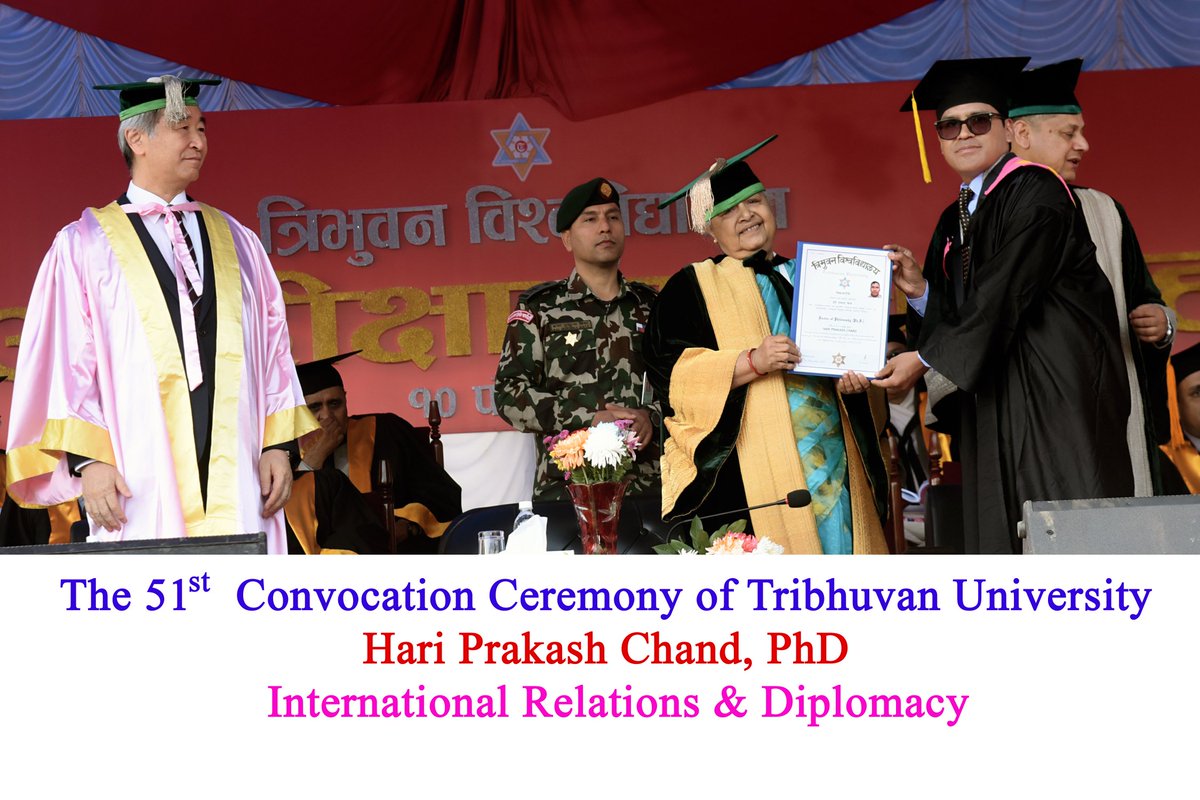 नोबेल पुरस्कार विजेता प्रा. डा. ताकाआकी काजिताको उपस्थितिमा सम्माननीय प्रधानमन्त्री तथा त्रिवि की कुलपति शुसिला कार्की ज्यूको हातबाट विद्यावारिधि दीक्षित हुने सुवर्ण अवसर जुर्‍यो।