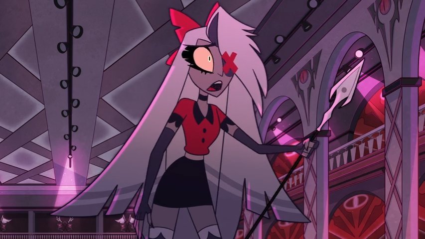 literallydarnel's tweet image. The excuse of Vaggie not knowing angelic weapons can harm angels cuz she believed only angels can harm angels is pretty dumb. It's like getting shot by a bullet but saying "bullets can't hurt me, but the shooter can"