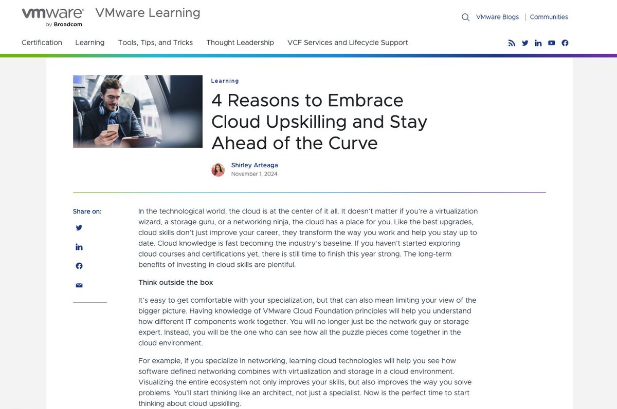 VMware Learning tweet media