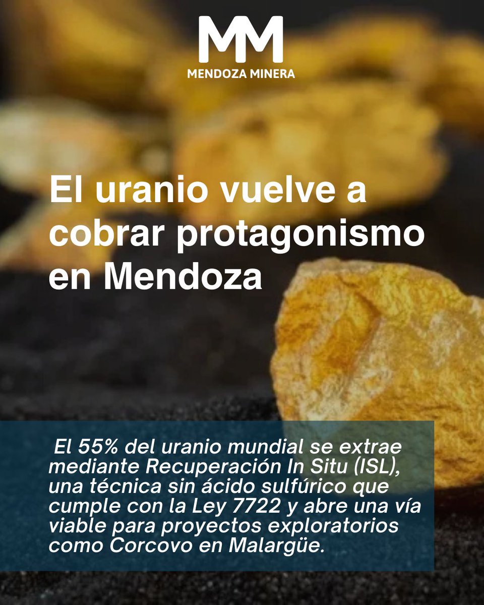 🔹 Mendoza ocupa un rol estratégico en la cadena nuclear argentina, con potencial geológico y una industria tecnológica avanzada, liderada por empresas como IMPSA, que participó en el desarrollo del reactor CAREM25.